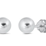 Classic Sterling Ball Earring