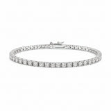 Lab-Grown Diamond Tennis Bracelet Sterling Silver 2.5mm