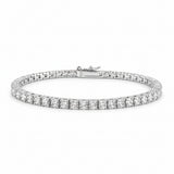 Lab-Grown Diamond Tennis Bracelet Sterling Silver 3mm