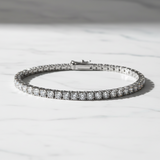 Lab-Grown Diamond Tennis Bracelet Sterling Silver 3mm