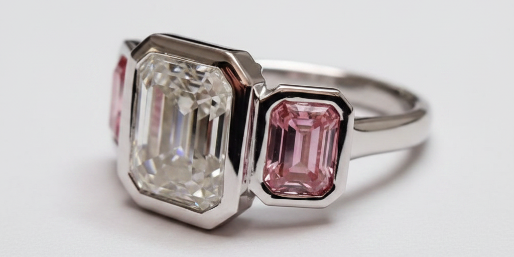 3 Stone Moissanite