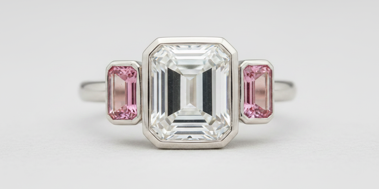 3 Stone Moissanite