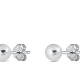 Classic Sterling Ball Earring