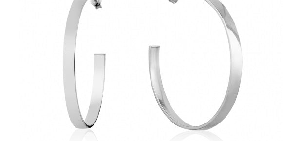 10K Gold 44mm Hoops