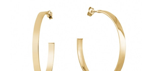 10K Gold 44mm Hoops