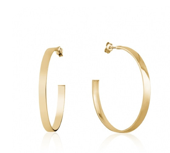 10K Gold 44MM Hoops