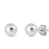 Classic Sterling Ball Earring