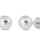 Classic Sterling Ball Earring