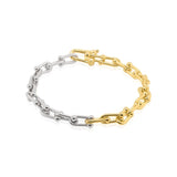 Vermeil & Sterling Link Bracelet