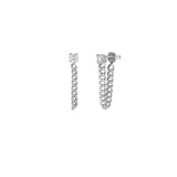 CZ Dangle Chain Earring