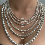 Classic Bead Necklace 5MM