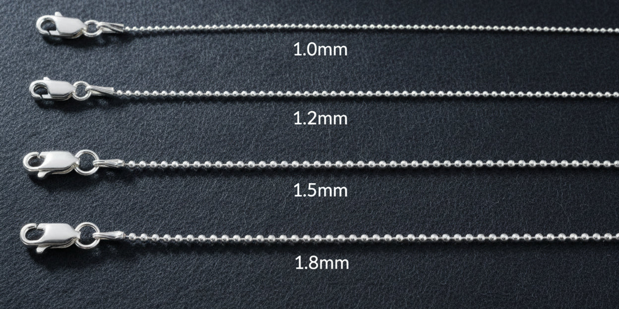 Delicate 1mm Bead Chain