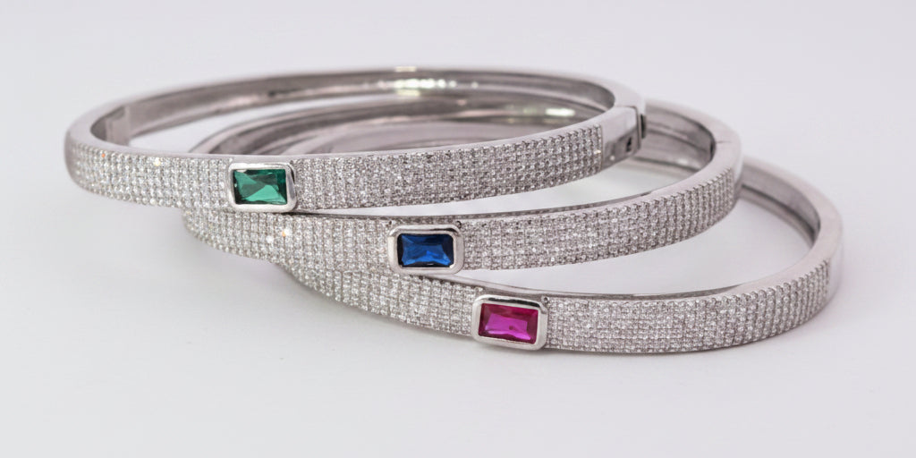 Pave Bangle Gold Filled