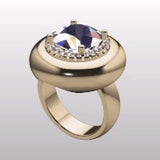 Candy Button Ring - Moissanite