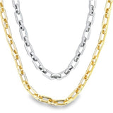 Chunky Paperclip Necklace & Bracelet