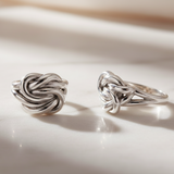 Double Love ♥ Knot Ring