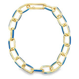 Enamel Paperclip Necklace / Bracelet