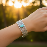 Turquoise Braid Bangle