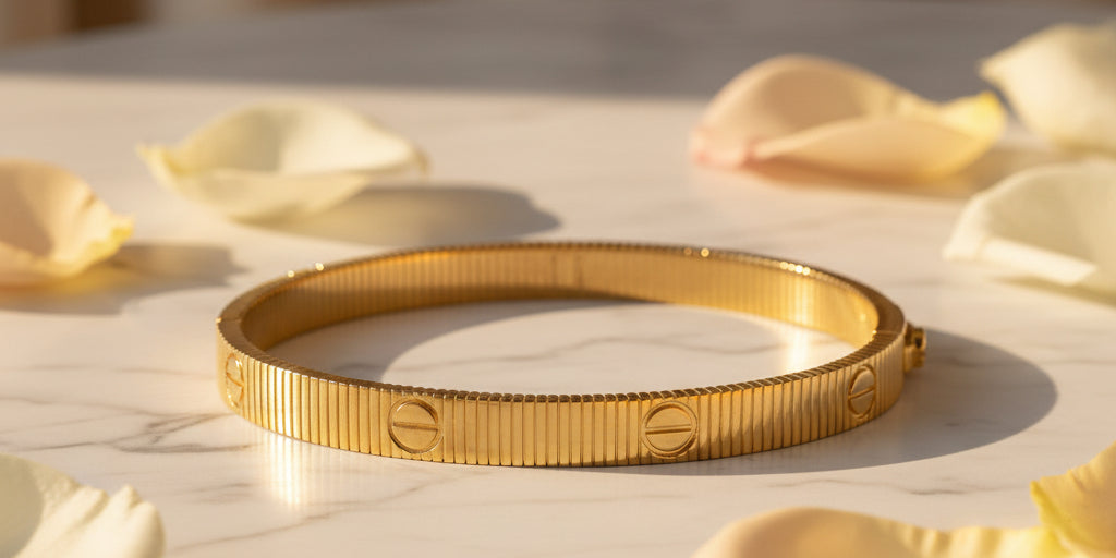 Amour Ribbed Bangle
