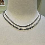 Silver & Lab Diamond Tennis Necklace