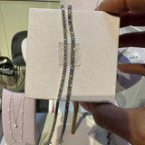 Sterling Silver & Lab Diamond Tennis Bracelet