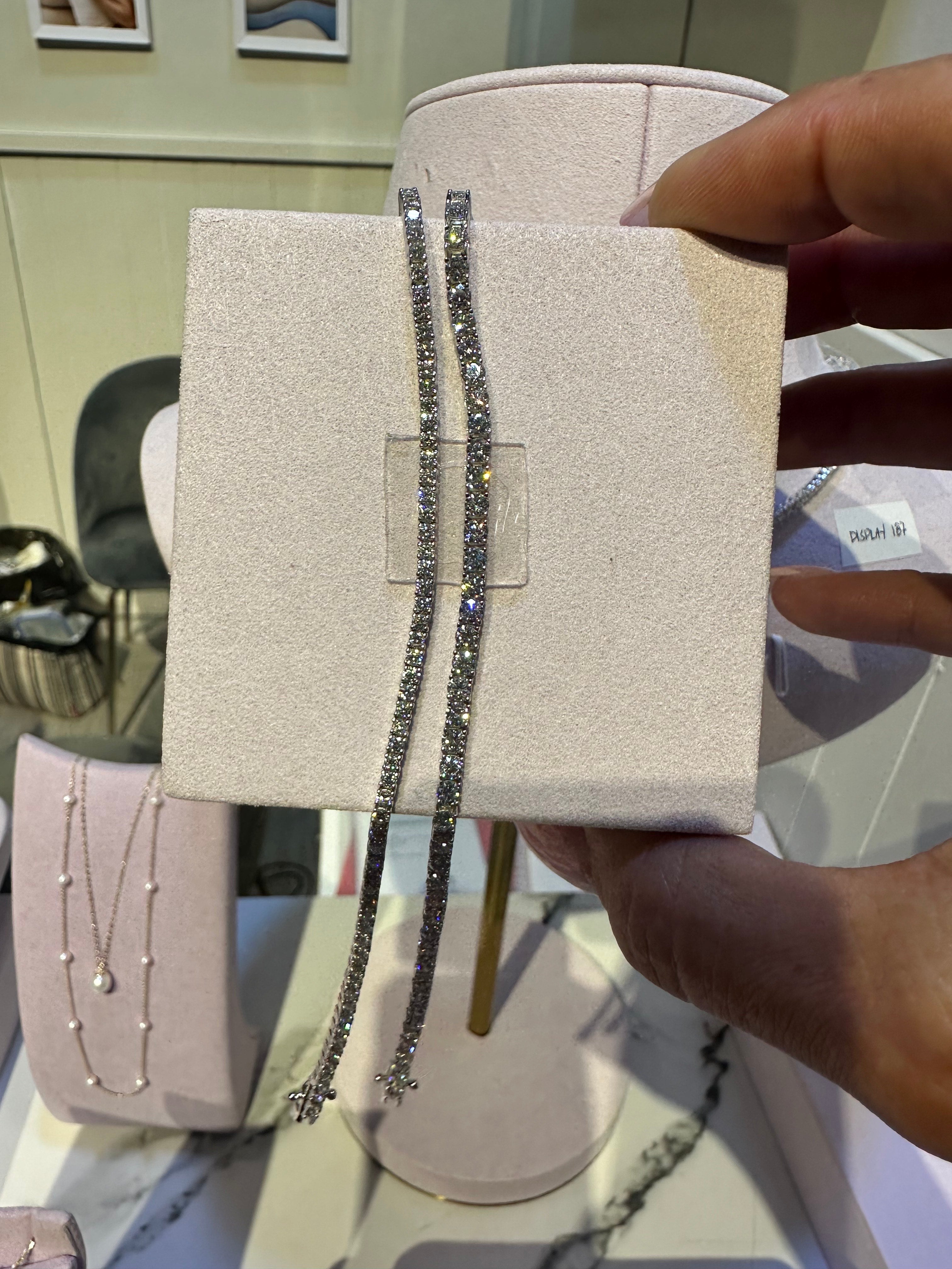 Sterling Silver & Lab Diamond Tennis Bracelet