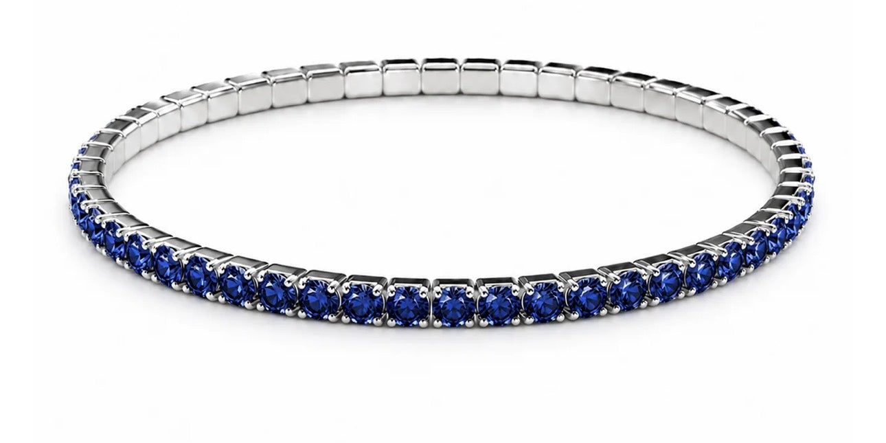 Stretch Lab Sapphire Tennis Bracelets