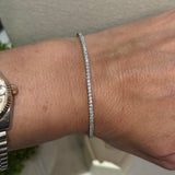 Half CZ Flex Bangle