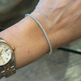 Half CZ Flex Bangle