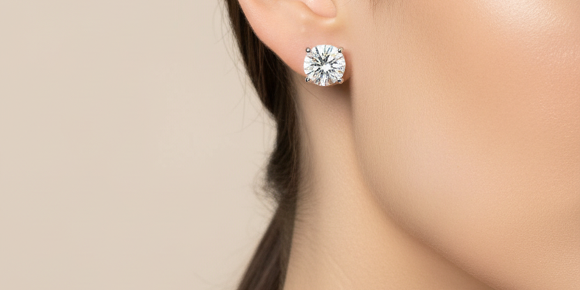 5ct Lab Diamond Stud Earrings