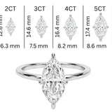 14K Marquise Solitaire