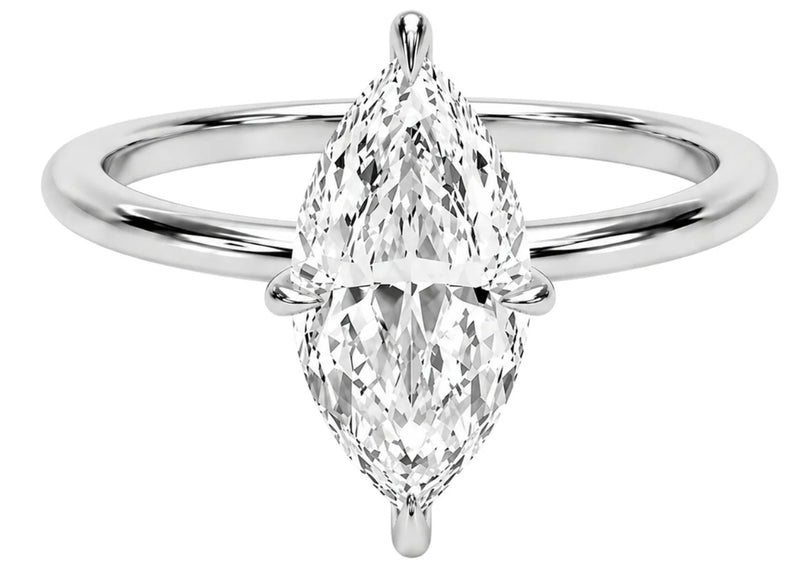 14K Marquise Solitaire