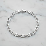 Thick Oval Beveled Edge Link