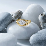 Pear Wave Ring
