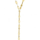 Sparkle Lariat Necklace 10K Gold