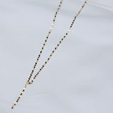 Sparkle Lariat Necklace 10K Gold