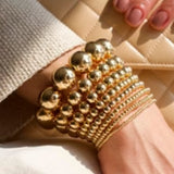 Gold Filled Stretch Ball Bracelet