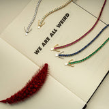 Lab Created Gemstone Tennis Bracelets