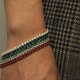 Lab Created Gemstone Tennis Bracelets