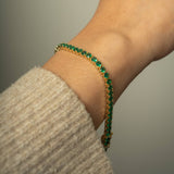 Lab Created Gemstone Tennis Bracelets