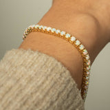 Lab Created Gemstone Tennis Bracelets