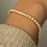 Lab Created Gemstone Tennis Bracelets