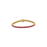 Lab Created Gemstone Tennis Bracelets