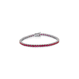 Lab Created Gemstone Tennis Bracelets