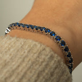 Lab Created Gemstone Tennis Bracelets