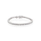 Silver & Lab Diamond Tennis Bracelet