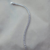 Silver & Lab Diamond Tennis Bracelet