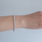 Silver & Lab Diamond Tennis Bracelet