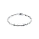 Silver & Lab Diamond Tennis Bracelet