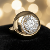 Candy Button Ring - Luxury Editorial